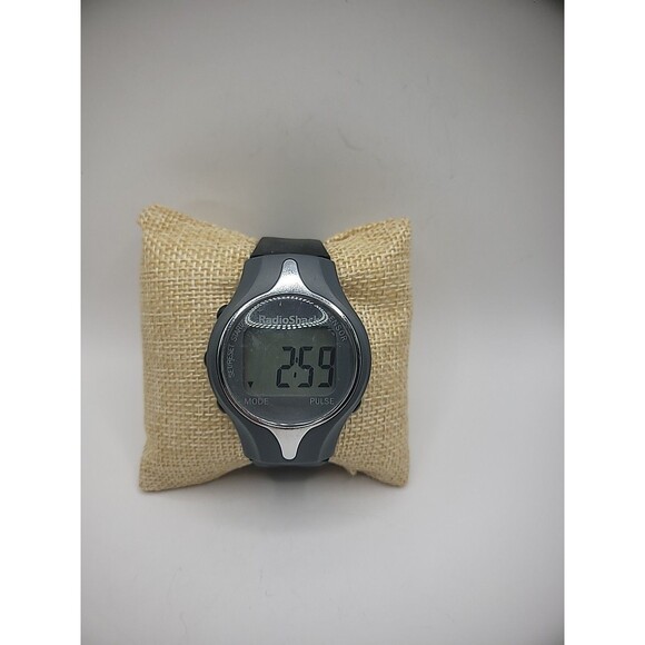 Vintage Wristwatch Watch Digital Gray 63-609 Pulse Watch Black Band New Battery main image 13